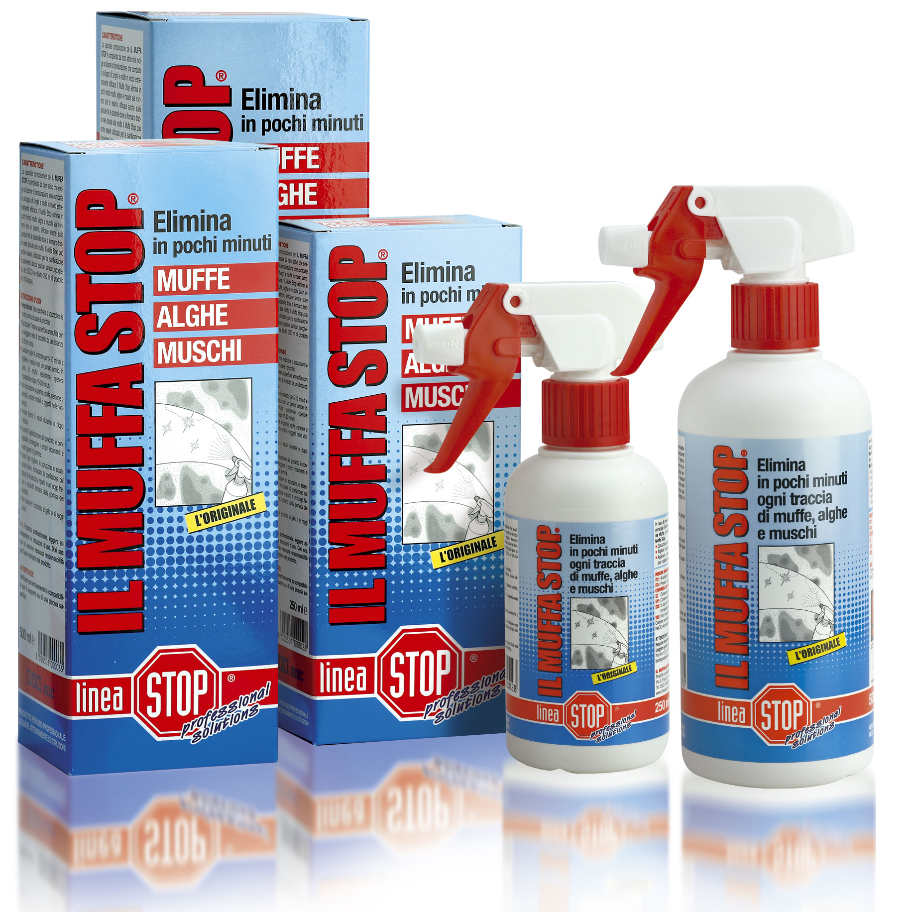 muffa stop - spray detergente a base di cloro attivo concentrato